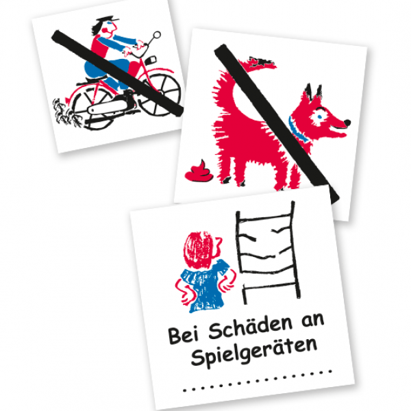 Spielplatz-Piktogramme als Aufkleber - KSP-1