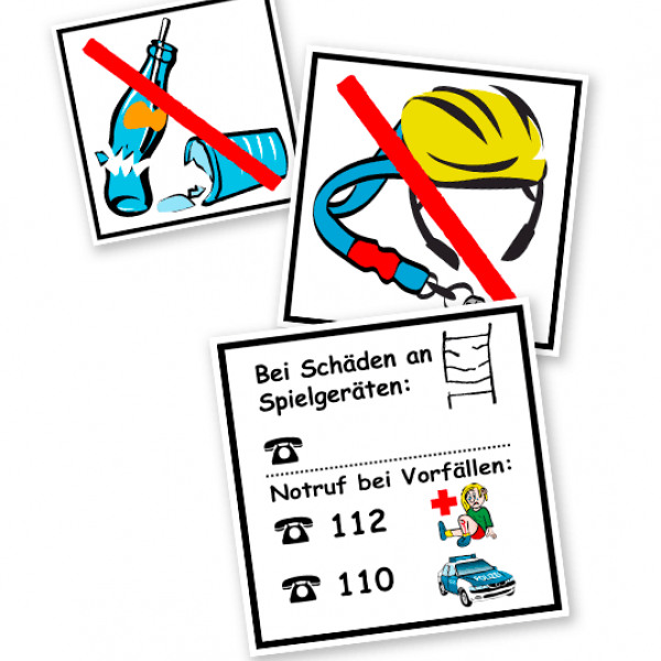 Spielplatz-Piktogramme als Aufkleber - KSP-2