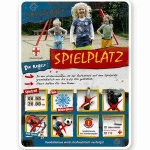 Spielplatzschild Spielplatz 8P - PB
