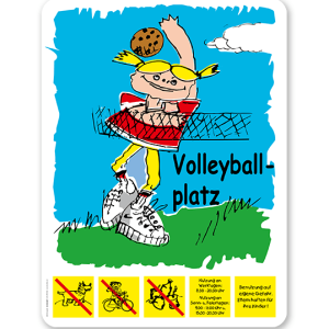 Spielplatzschild Volleyballplatz - BP
