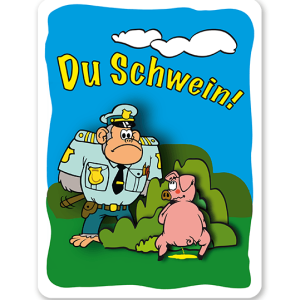Schild Urinieren verboten (Du Schwein) - GF