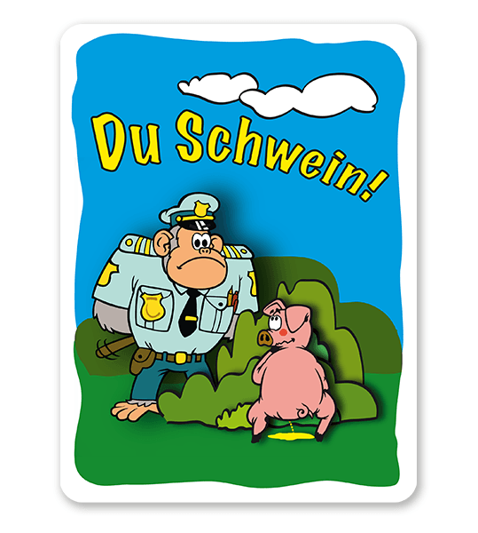 Schild Urinieren verboten (Du Schwein) - GF