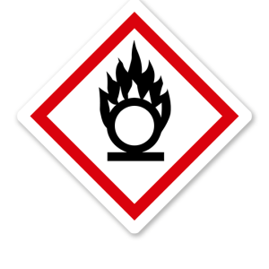 GHS 03 - Symbol Flamme über einem Kreis