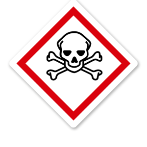 GHS 06 - Symbol Totenkopf mit gekreuzten Knochen