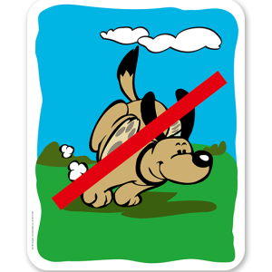 Hundeschild Keine Hundefreilauffläche - H