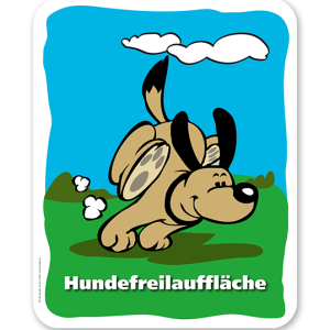 Hundeschild Hundefreilauffläche - H