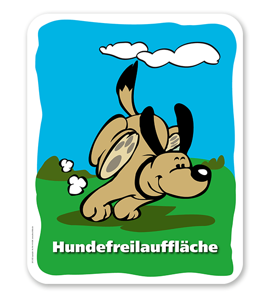 Hundeschild Hundefreilauffläche - H