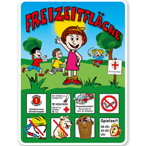 Spielplatzschilder Freizeitfläche 8P - KSP-2