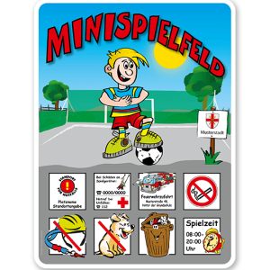 Spielplatzschilder Minispielfeld 8P - KSP-2