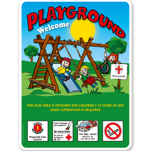 Playgroundsignage 4P - KSP-2 (englische Ausführung)