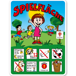 Spielplatzschild Spielfläche 8P - KSP-2
