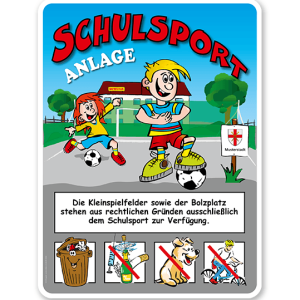 Schulhofschilder Schulsportanlage 8P - KSP-2
