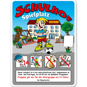 Schulhofschilder Schulhof Spielplatz 8P - KSP-2