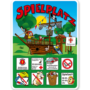 Spielplatzschilder Spielplatz - Piratenschiff 8P - KSP-2