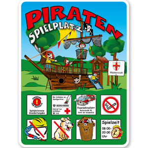 Spielplatzschilder Piratenspielplatz - Piratenschiff 8P - KSP-2