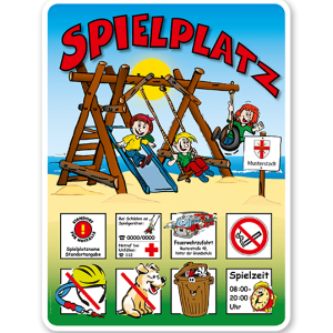 Spielplatzschilder Spielplatz - Strand 8P - KSP-2