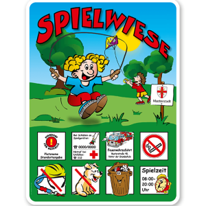 Spielplatzschild Spielwiese 8P - KSP-2