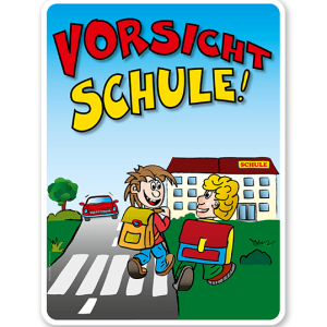 Kinderschild Vorsicht Schule - VSS
