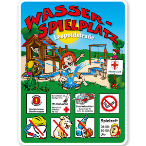 Spielplatzschilder Wasserspielplatz 8P - KSP-2