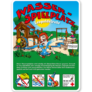 Spielplatzschilder Wasserspielplatz 4P - KSP-2