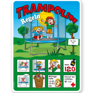 Spielplatzschild Trampolin 8P - KSP-2