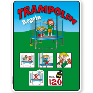 Spielplatzschild Trampolin 2 8P - KSP-2