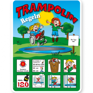 Spielplatzschild Spielplatz mit Trampolin - KSP-2