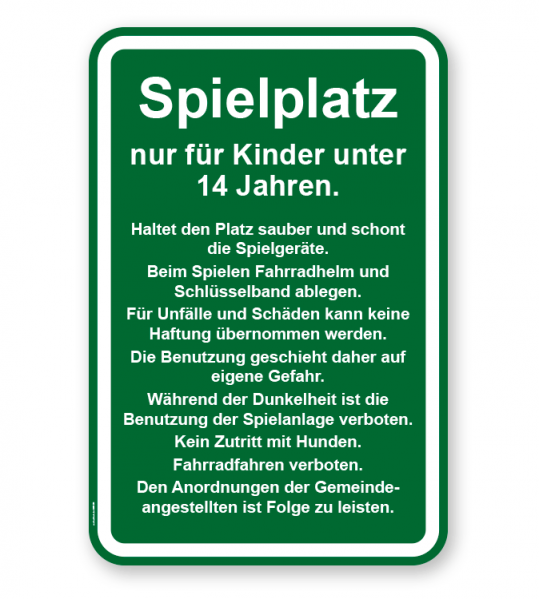 Spielplatzschild Spielplatz - 2 - KSP-3