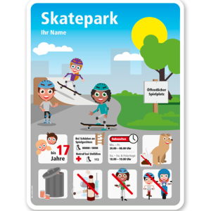 Spielplatzschild Skatepark - KSP-4-SKP-01