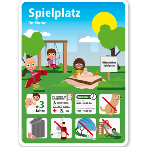 Spielplatzschild Spielplatz - KSP-4-02
