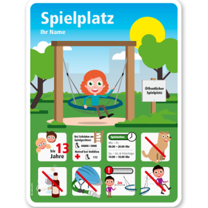 Spielplatzschild Spielplatz - KSP-4-03