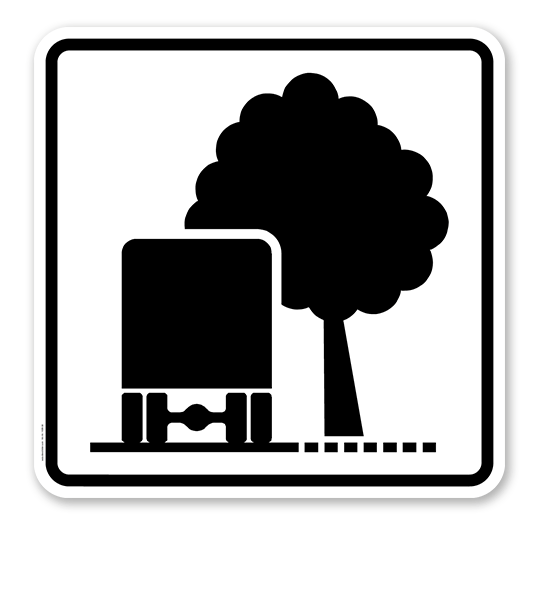 Zusatzschild Unzureichendes Lichtraumprofil - Verkehrsschild VZ 1007-34