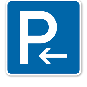 Parkplatzschild Parken Anfang - Verkehrszeichen VZ 314-10 - quadratisch - P