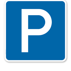 Parkplatzschild Parken - Verkehrszeichen VZ 314 - quadratisch - P