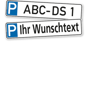 Parkplatzreservierer / Parkplatzschild - individuell – P