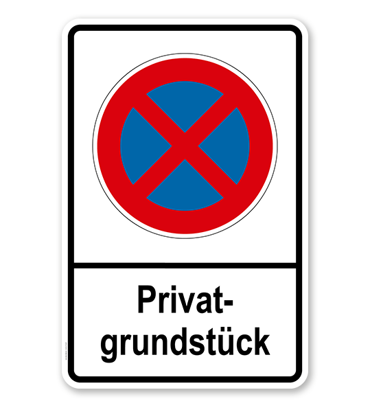Absolutes Halteverbot - Privatgrundstück