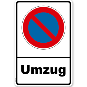Eingeschränktes Halteverbot - Umzug