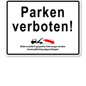 Halteverbotsschild - Parken verboten