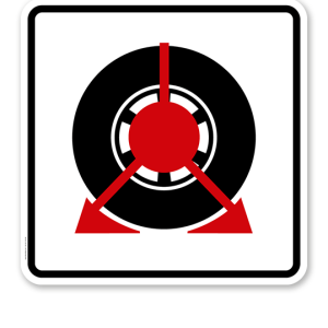 Parkplatzschild Parkkralle - quadratisch - P