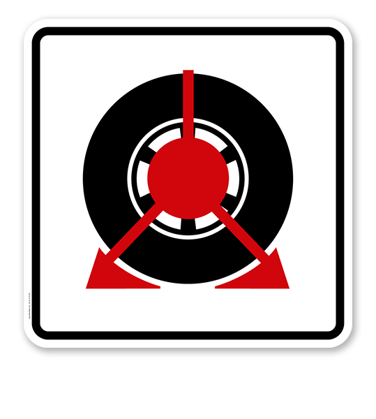 Parkplatzschild Parkkralle - quadratisch - P