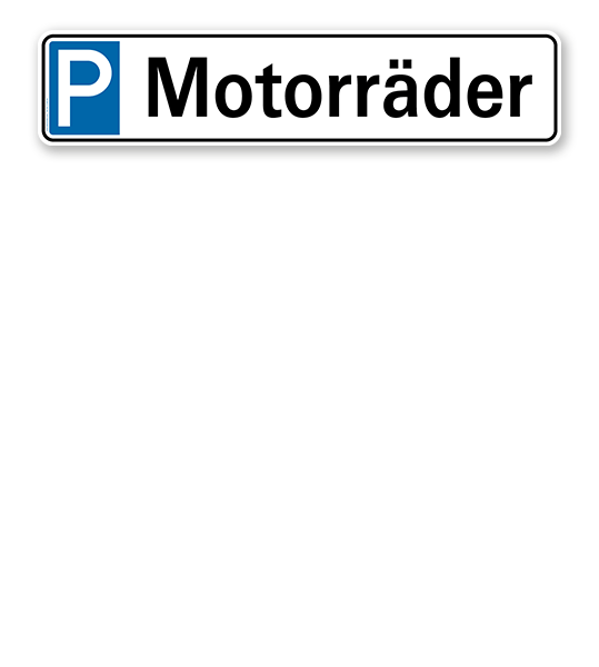 Parkplatzreservierer / Parkplatzschild - Motorräder – P