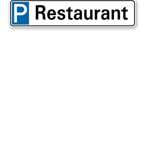 Parkplatzreservierer / Parkplatzschild - Restaurant – P