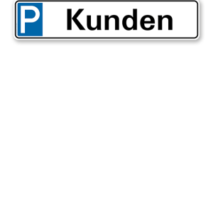 Parkplatzreservierer / Parkplatzschild - Kunden – P