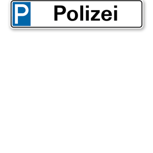 Parkplatzreservierer / Parkplatzschild - Polizei – P