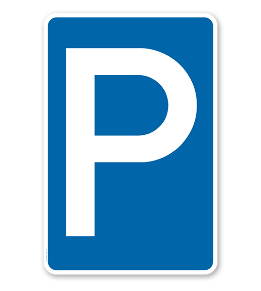 Parkplatzschild Parken – P