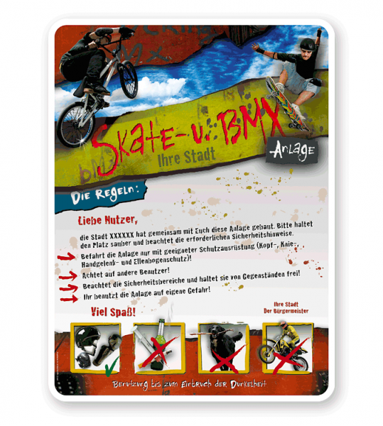 Schild Skate und BMX 4P - PB