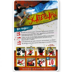 Schild Skatebahn 8P - PB - längere Schilderversion