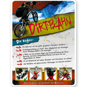 Schild Dirtbahn 4P - PB