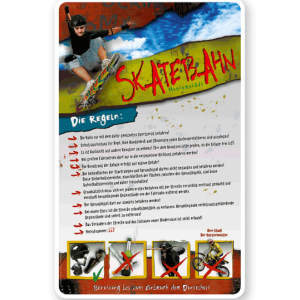 Schild Skatebahn 4P - PB - längere Schilderversion