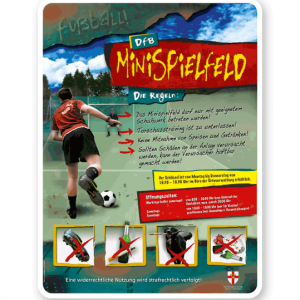 Spielplatzschild Minispielfeld 4P - PB